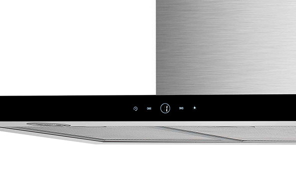 Απεικονίζεται κοντινό στα πλήκτρα του απορροφητήρα.